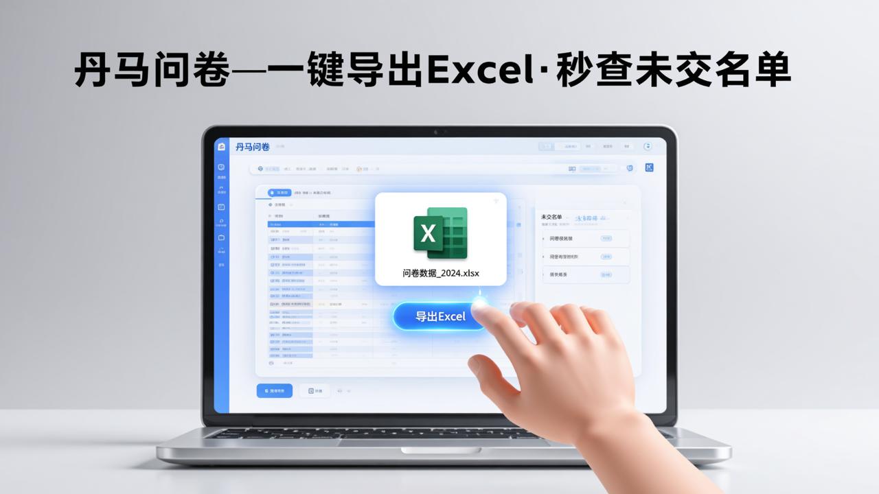 问卷数据怎么导出Excel？丹马问卷一键导出，还能查未交名单