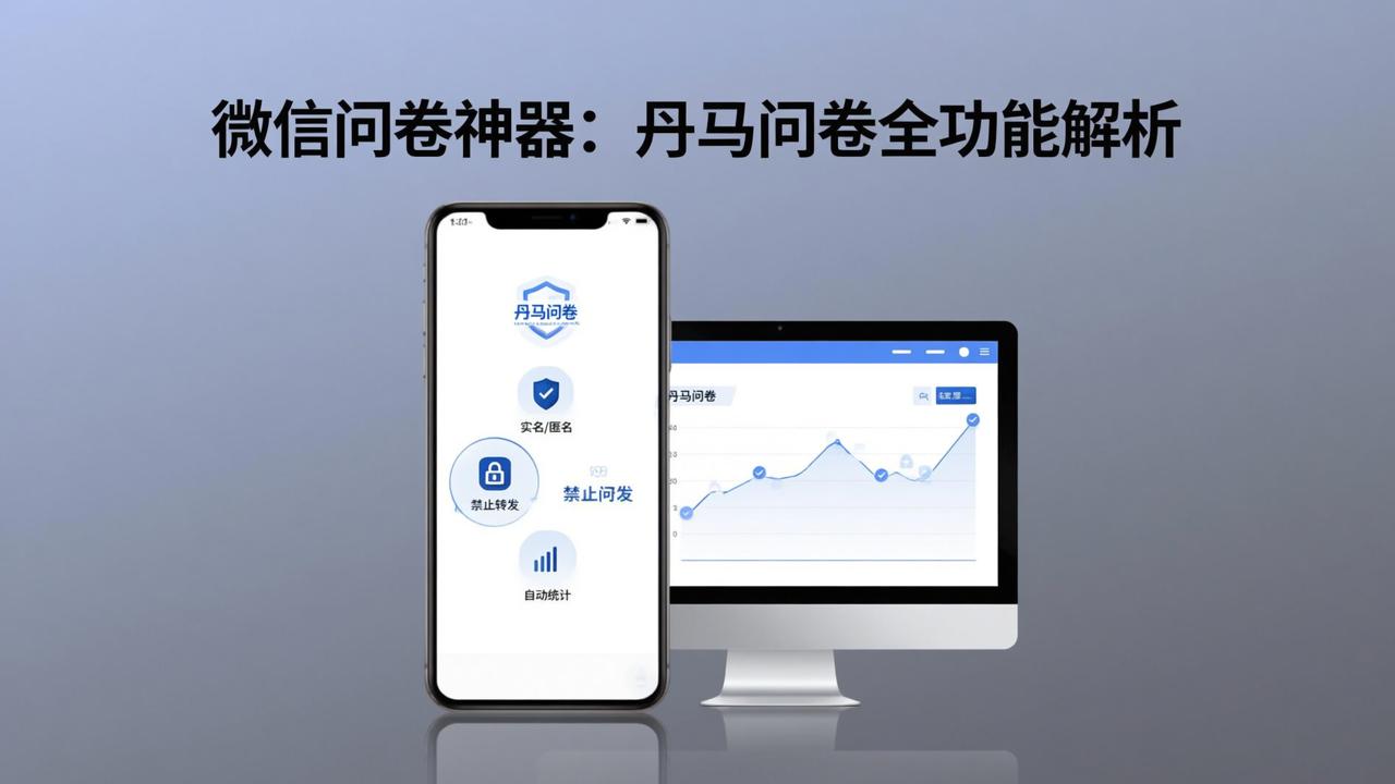 微信问卷神器：支持实名/匿名、禁止转发、自动统计，丹马问卷全功能解析