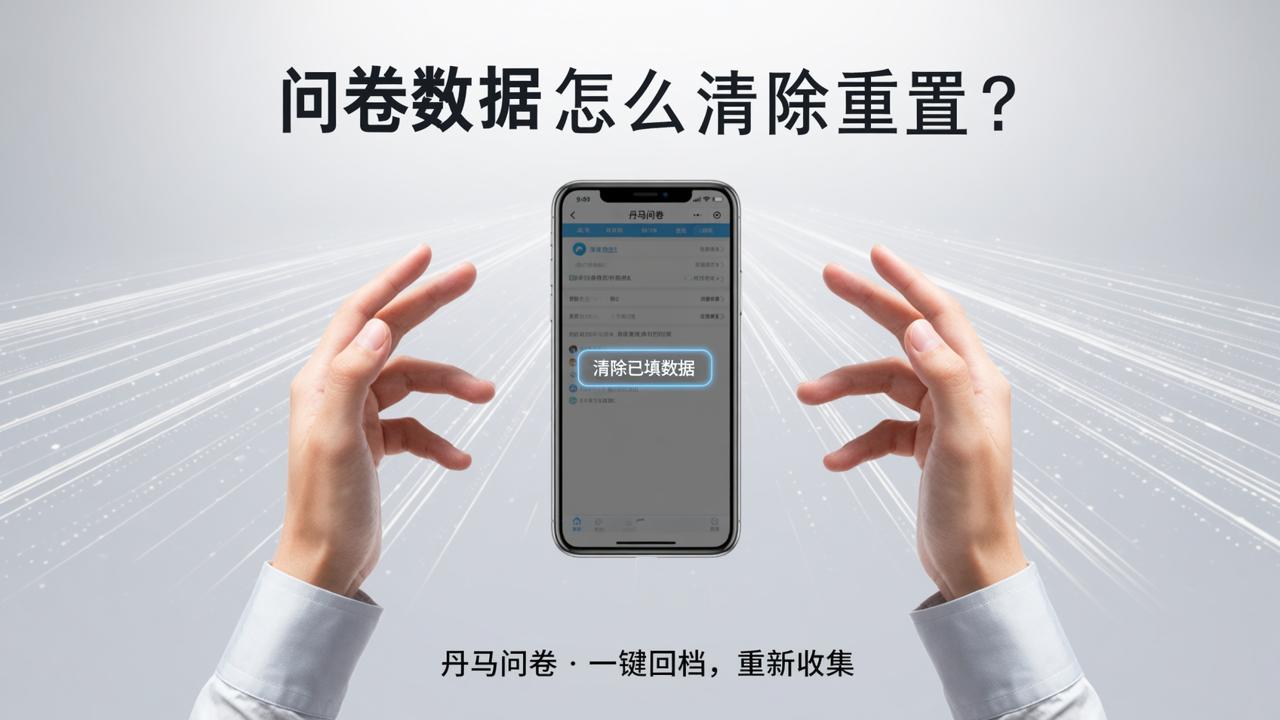 问卷数据怎么清除重置？丹马问卷一键清除已填数据，重新收集问卷信息