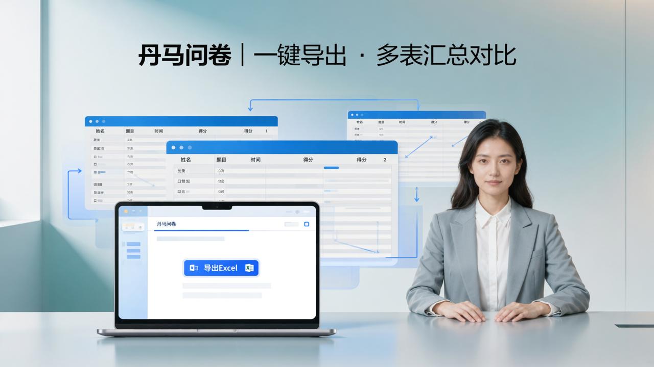 调查问卷数据怎么导出分析？丹马问卷一键导出数据多表汇总对比
