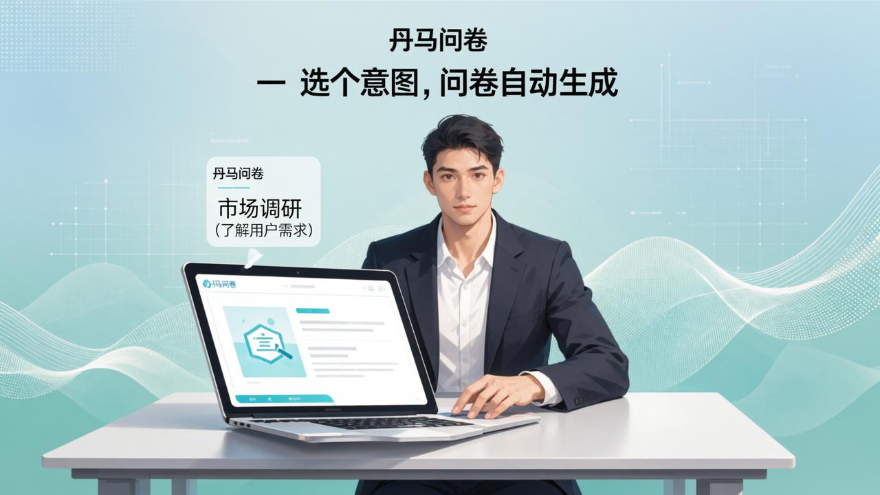 做市场调研还在手动设计问卷？丹马问卷选个意图，问卷自动生成
